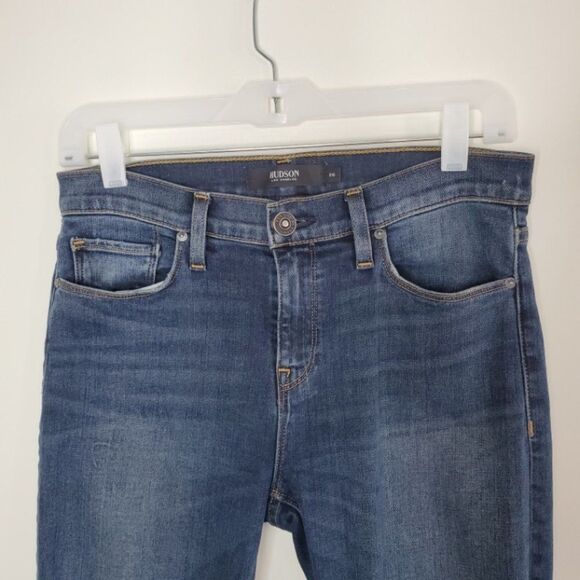 Hudson Nico Skinny Frayed Denim Jeans | 26 - Picture 6 of 7